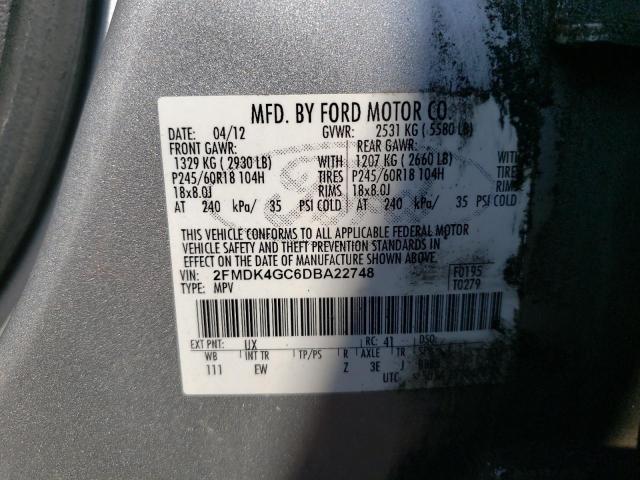 Photo 12 VIN: 2FMDK4GC6DBA22748 - FORD EDGE SE 