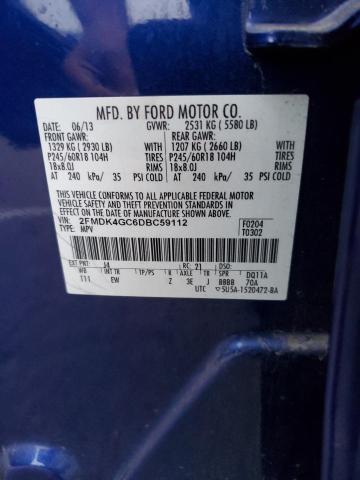 Photo 12 VIN: 2FMDK4GC6DBC59112 - FORD EDGE SE 