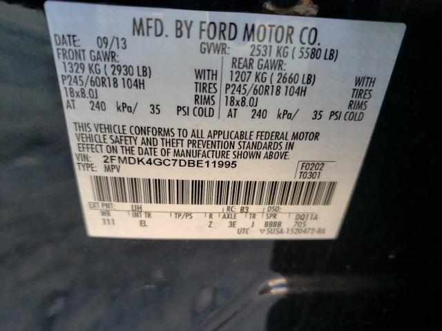 Photo 9 VIN: 2FMDK4GC7DBE11995 - FORD EDGE 