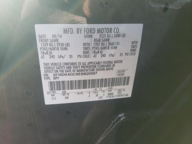 Photo 12 VIN: 2FMDK4GC8EBB20567 - FORD EDGE SE 