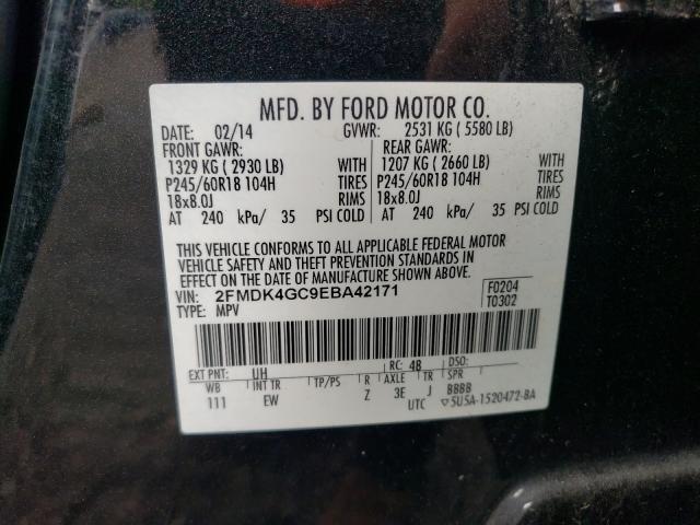 Photo 9 VIN: 2FMDK4GC9EBA42171 - FORD EDGE SE 