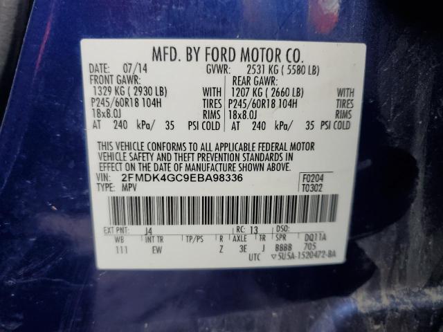 Photo 12 VIN: 2FMDK4GC9EBA98336 - FORD EDGE SE 