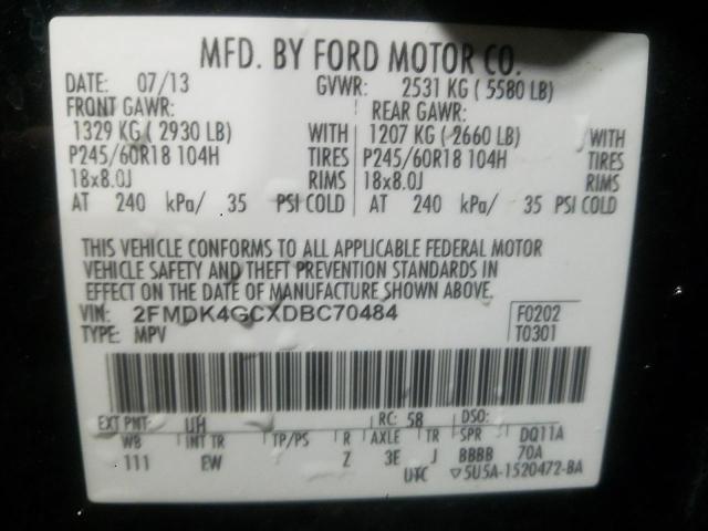 Photo 9 VIN: 2FMDK4GCXDBC70484 - FORD EDGE SE 