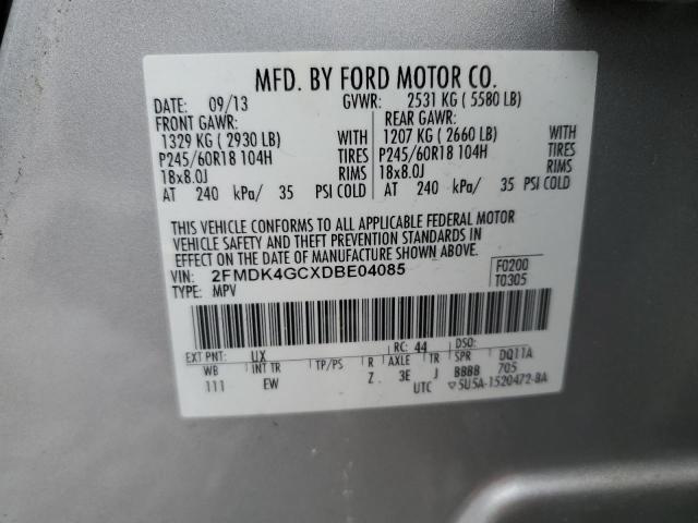 Photo 11 VIN: 2FMDK4GCXDBE04085 - FORD EDGE 