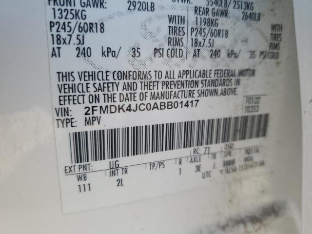 Photo 12 VIN: 2FMDK4JC0ABB01417 - FORD EDGE 