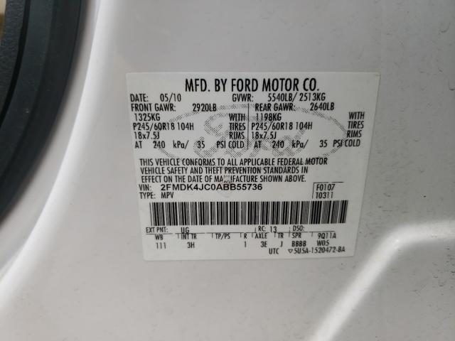 Photo 9 VIN: 2FMDK4JC0ABB55736 - FORD EDGE 