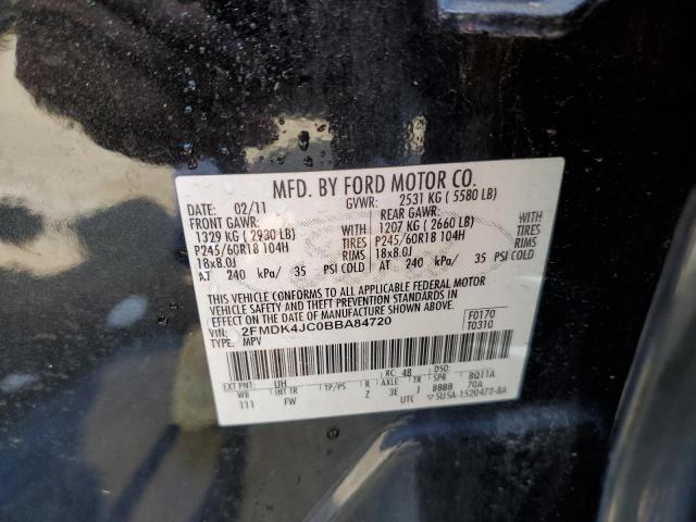 Photo 12 VIN: 2FMDK4JC0BBA84720 - FORD EDGE SEL 