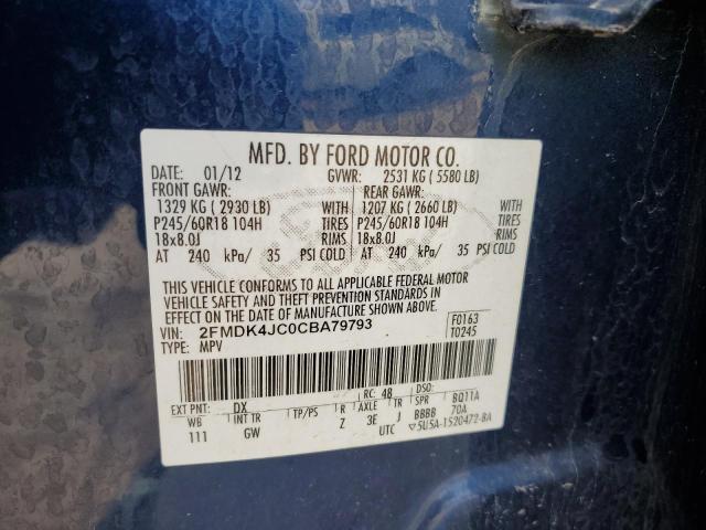 Photo 12 VIN: 2FMDK4JC0CBA79793 - FORD EDGE SEL 