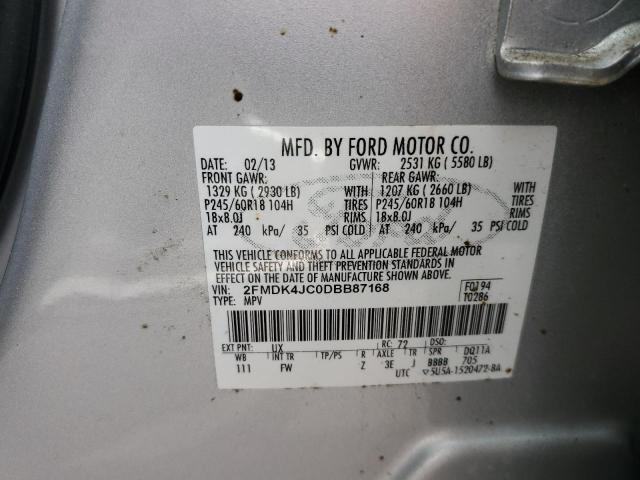 Photo 9 VIN: 2FMDK4JC0DBB87168 - FORD EDGE SEL 