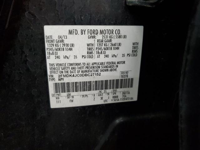 Photo 13 VIN: 2FMDK4JC0DBC27152 - FORD EDGE SEL 