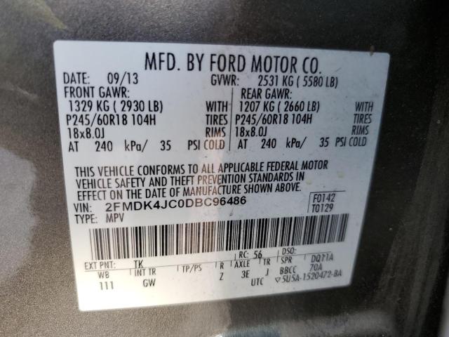 Photo 13 VIN: 2FMDK4JC0DBC96486 - FORD EDGE SEL 