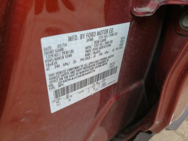 Photo 9 VIN: 2FMDK4JC0EBA45579 - FORD EDGE SEL 