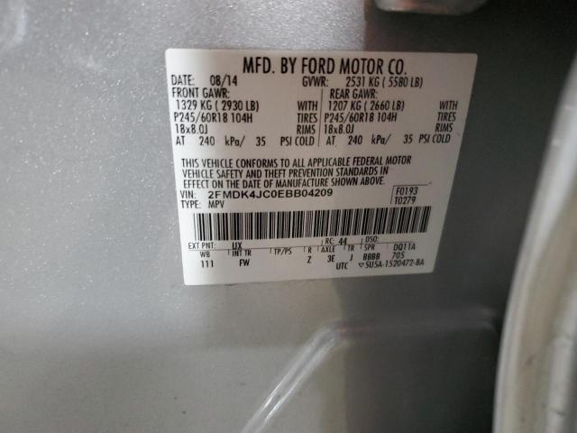 Photo 11 VIN: 2FMDK4JC0EBB04209 - FORD EDGE SEL 