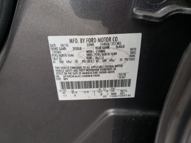 Photo 9 VIN: 2FMDK4JC1ABB41506 - FORD EDGE SEL 