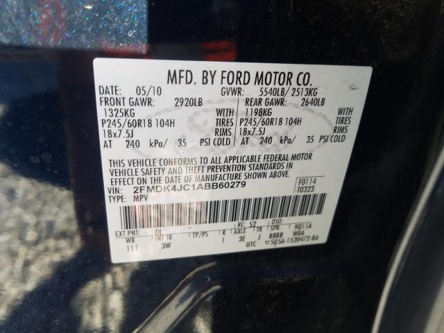 Photo 9 VIN: 2FMDK4JC1ABB60279 - FORD EDGE SEL 