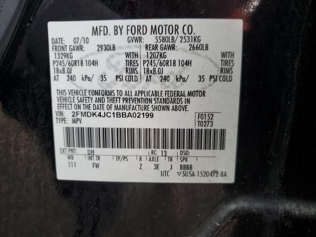 Photo 12 VIN: 2FMDK4JC1BBA02199 - FORD EDGE SEL 