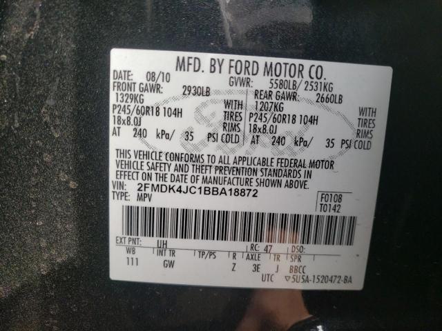 Photo 9 VIN: 2FMDK4JC1BBA18872 - FORD EDGE SEL 