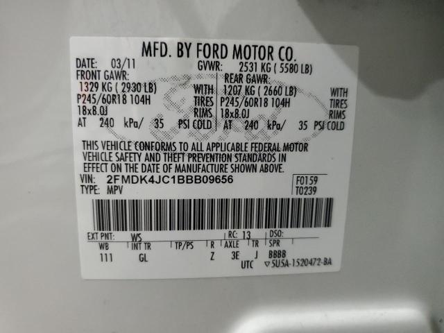 Photo 12 VIN: 2FMDK4JC1BBB09656 - FORD EDGE SEL 