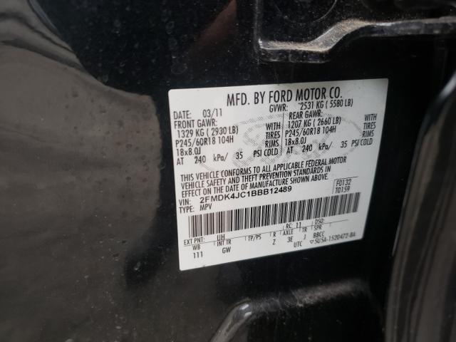 Photo 9 VIN: 2FMDK4JC1BBB12489 - FORD EDGE SEL 