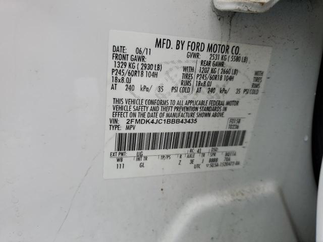 Photo 12 VIN: 2FMDK4JC1BBB43435 - FORD EDGE SEL 