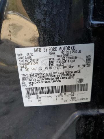 Photo 12 VIN: 2FMDK4JC1DBA98368 - FORD EDGE SEL 