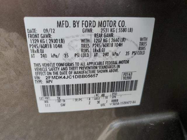 Photo 13 VIN: 2FMDK4JC1DBB05657 - FORD EDGE SEL 