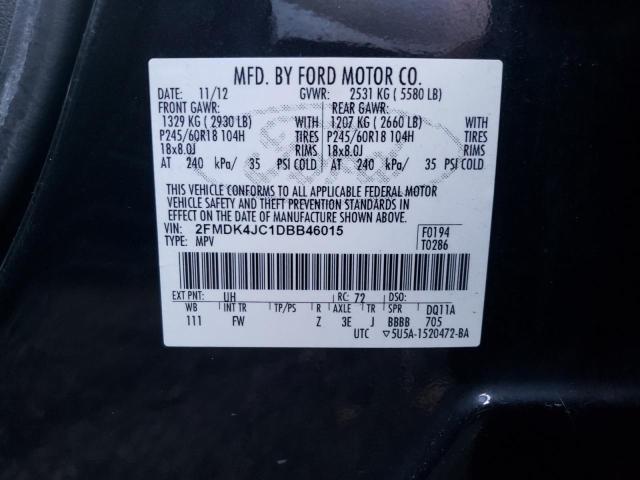 Photo 9 VIN: 2FMDK4JC1DBB46015 - FORD EDGE SEL 