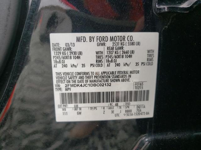 Photo 12 VIN: 2FMDK4JC1DBC02132 - FORD EDGE SEL 