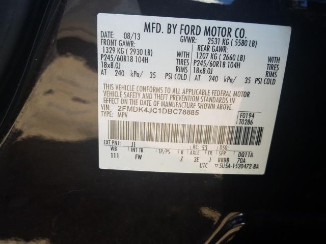 Photo 9 VIN: 2FMDK4JC1DBC78885 - FORD EDGE SEL 