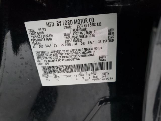 Photo 13 VIN: 2FMDK4JC1DBE05764 - FORD EDGE 