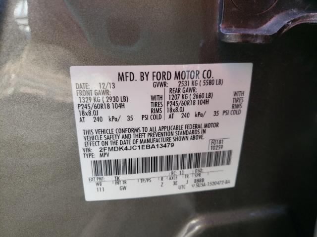 Photo 9 VIN: 2FMDK4JC1EBA13479 - FORD EDGE SEL 