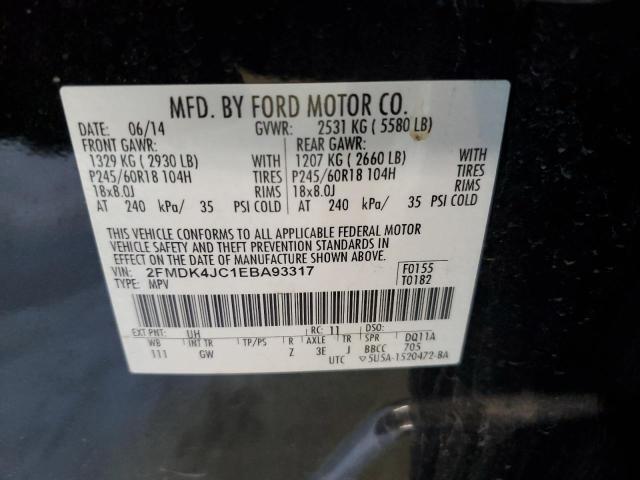 Photo 9 VIN: 2FMDK4JC1EBA93317 - FORD EDGE SEL 