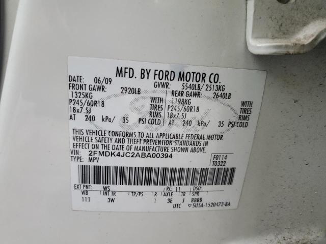 Photo 12 VIN: 2FMDK4JC2ABA00394 - FORD EDGE 