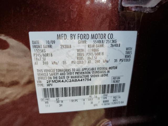 Photo 12 VIN: 2FMDK4JC2ABA41754 - FORD EDGE SEL 