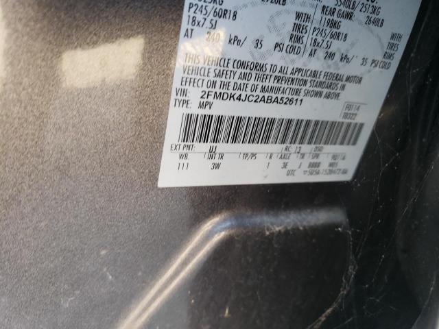 Photo 9 VIN: 2FMDK4JC2ABA52611 - FORD EDGE SEL 