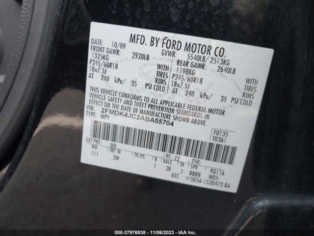 Photo 8 VIN: 2FMDK4JC2ABA55704 - FORD EDGE 