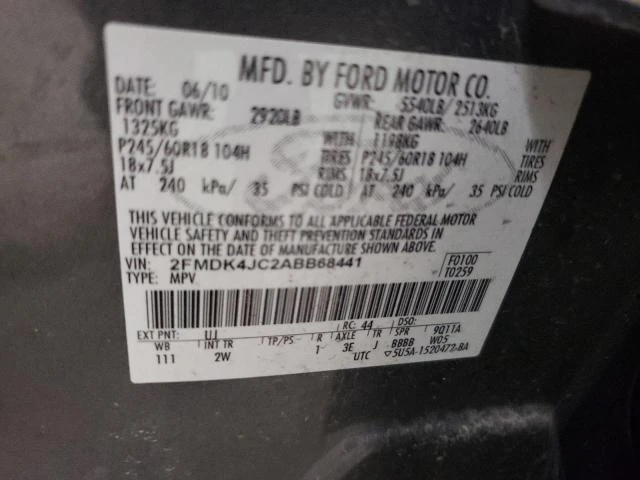 Photo 12 VIN: 2FMDK4JC2ABB68441 - FORD EDGE SEL 