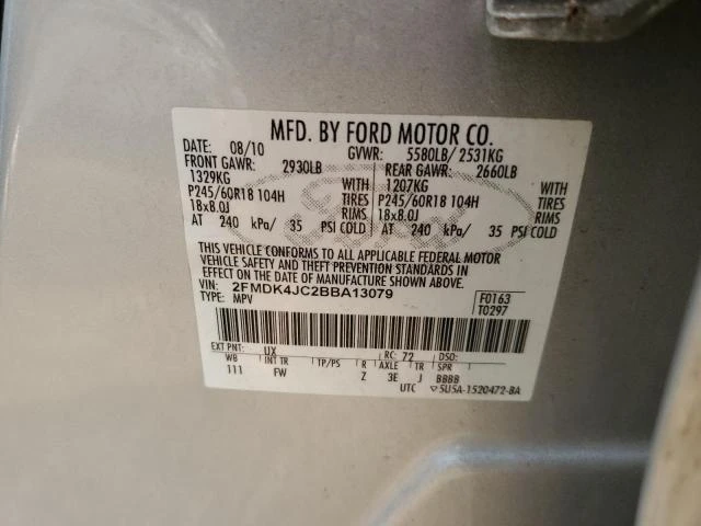 Photo 12 VIN: 2FMDK4JC2BBA13079 - FORD EDGE SEL 