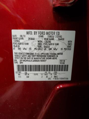 Photo 12 VIN: 2FMDK4JC2BBA18007 - FORD EDGE 