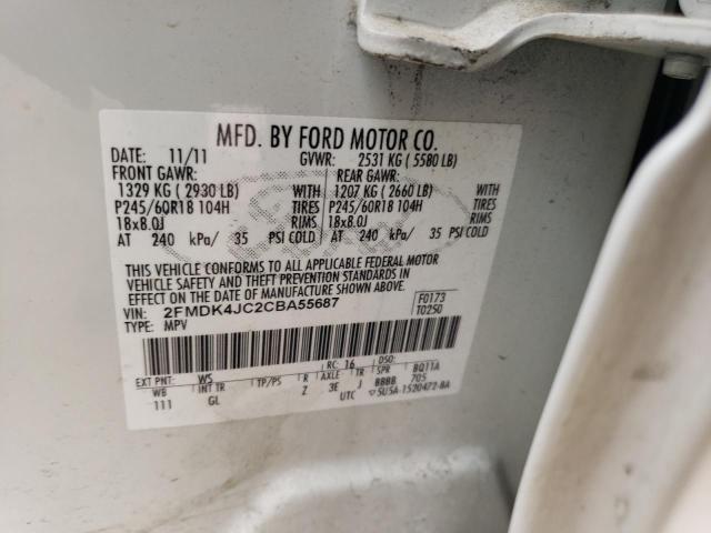 Photo 9 VIN: 2FMDK4JC2CBA55687 - FORD EDGE SEL 