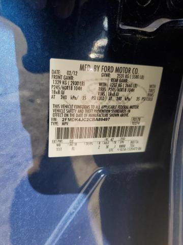 Photo 12 VIN: 2FMDK4JC2CBA89497 - FORD EDGE SEL 