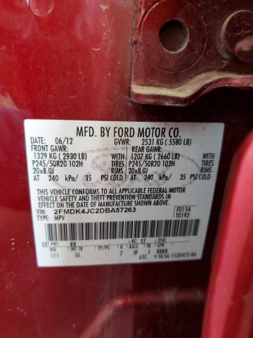 Photo 12 VIN: 2FMDK4JC2DBA57263 - FORD EDGE SEL 