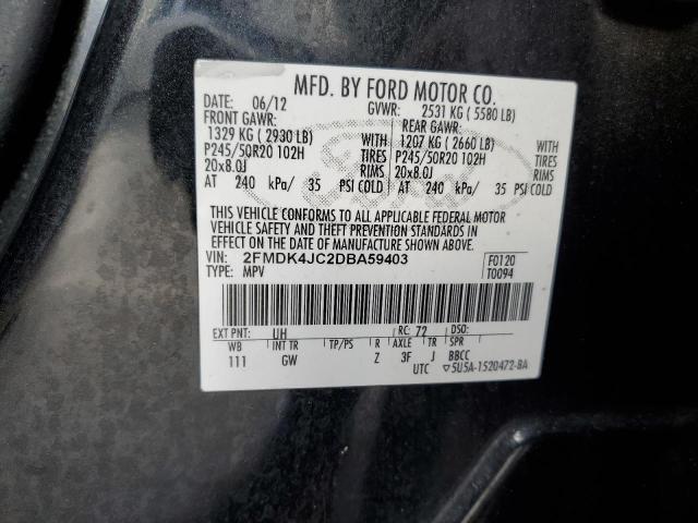 Photo 11 VIN: 2FMDK4JC2DBA59403 - FORD EDGE 