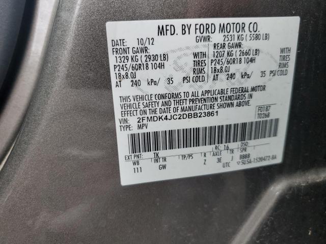 Photo 13 VIN: 2FMDK4JC2DBB23861 - FORD EDGE SEL 