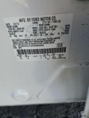 Photo 12 VIN: 2FMDK4JC2DBB86698 - FORD EDGE SEL 