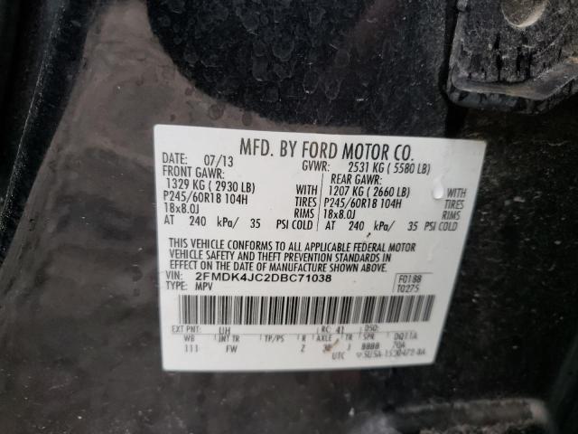 Photo 12 VIN: 2FMDK4JC2DBC71038 - FORD EDGE 