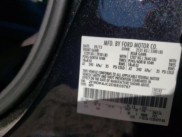 Photo 9 VIN: 2FMDK4JC2DBE05787 - FORD EDGE SEL 