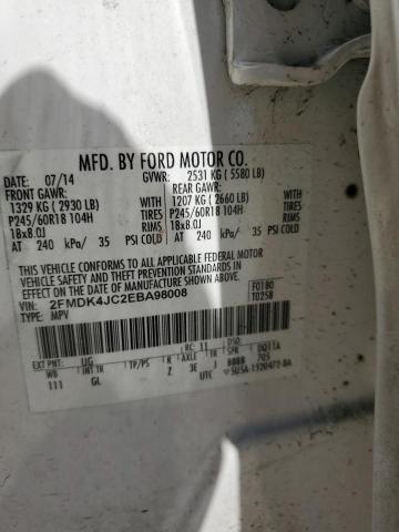 Photo 11 VIN: 2FMDK4JC2EBA98008 - FORD EDGE 