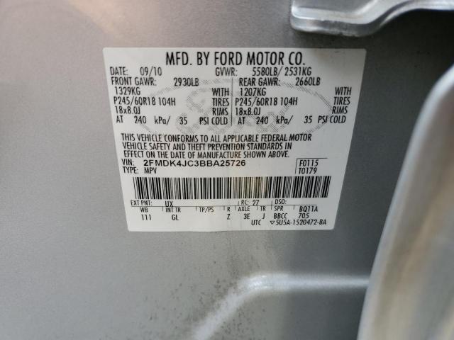 Photo 11 VIN: 2FMDK4JC3BBA25726 - FORD EDGE SEL 