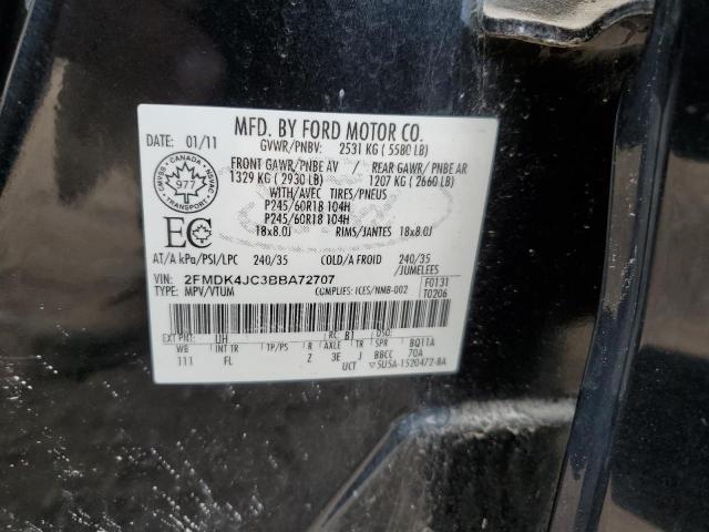 Photo 12 VIN: 2FMDK4JC3BBA72707 - FORD EDGE SEL 